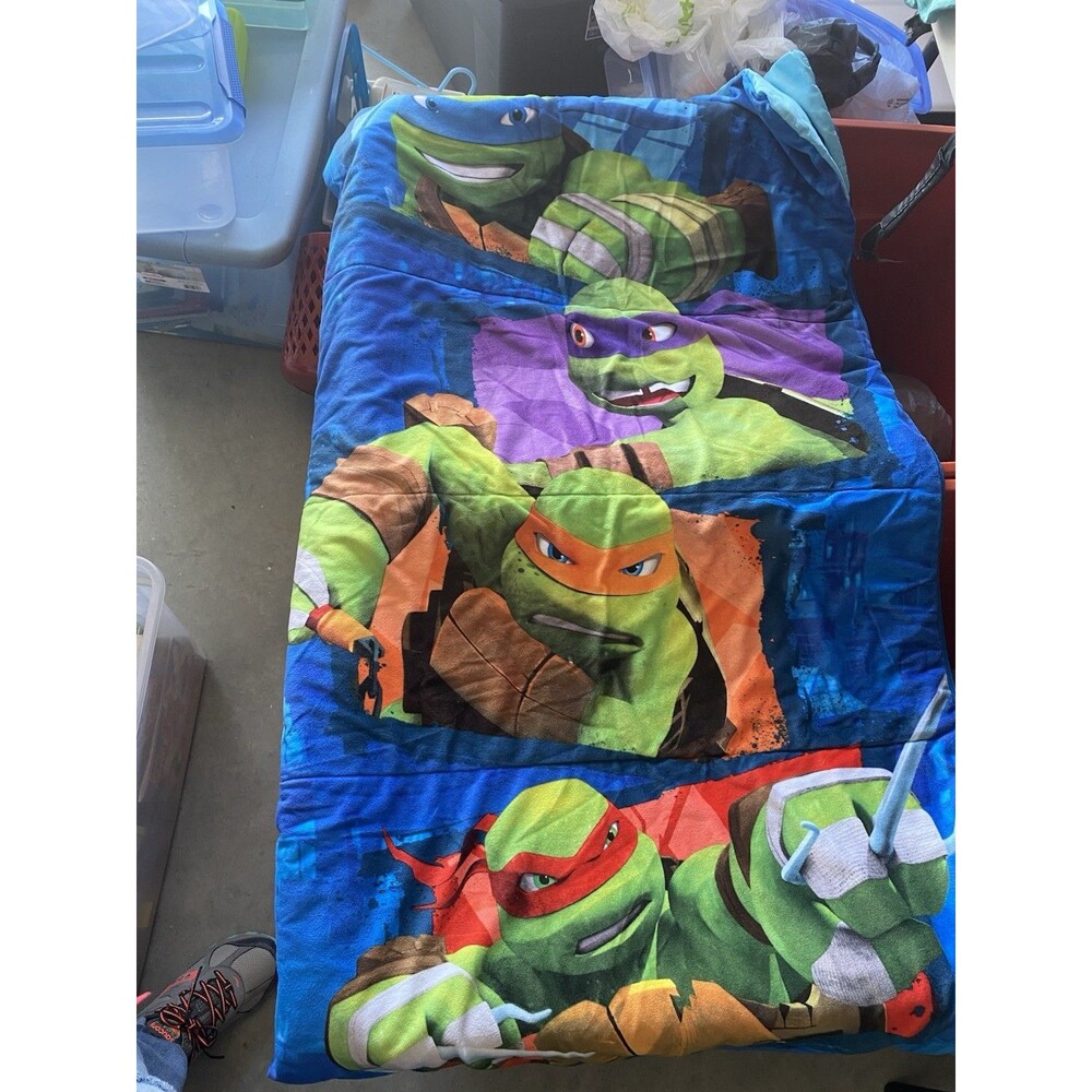 Nickelodeon Teenage Mutant Ninja Turtles TMNT Youth Sleeping Bag Blue 2012